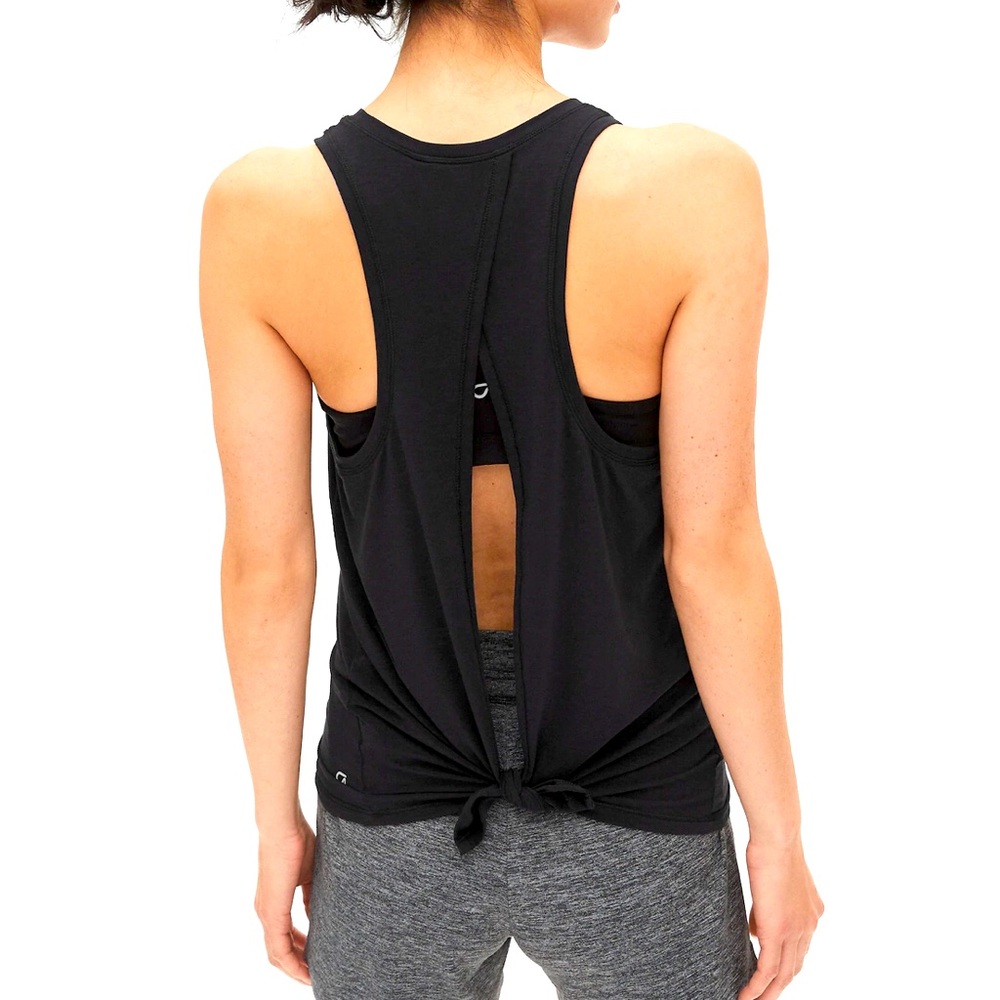 GapFit open back workout tank size S, black
